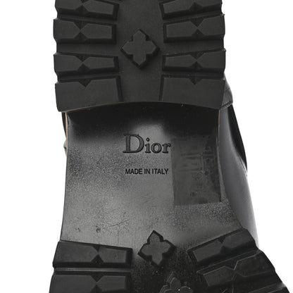 Christian Dior Calfskin Embossed Dior Quest 35mm Biker Boots 37 Black 6 of 8