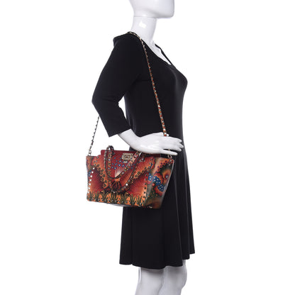 Valentino Garavani Vitello Enchanted Wonderland Small Rockstud Tote Rosso 2 of 9