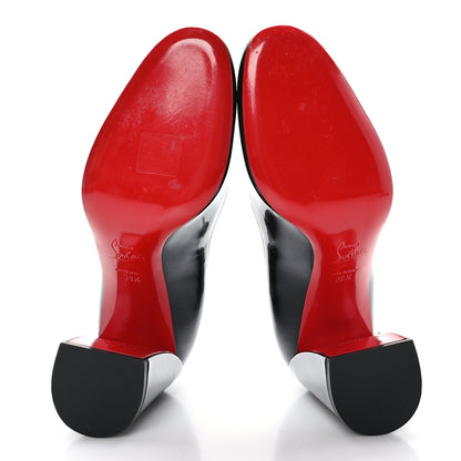 Christian Louboutin Patent Calfskin Miss Sab 85 Pumps 38.5 Black 5 of 8