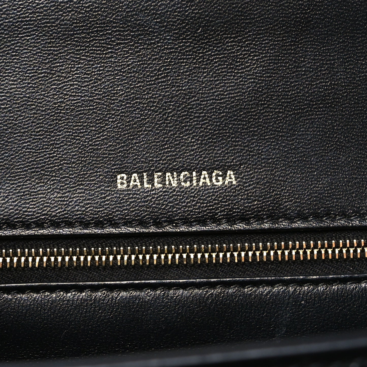 Shiny Box Calfskin Medium Hourglass Top Handle Bag Black