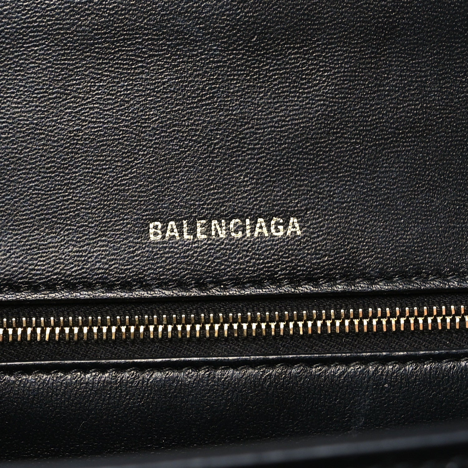 Balenciaga Shiny Box Calfskin Medium Hourglass Top Handle Bag Black 6 of 13