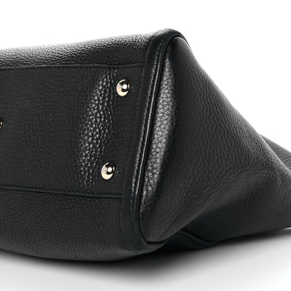 Gucci Pebbled Calfskin Small Soho Top Handle Bag Black 9 of 10
