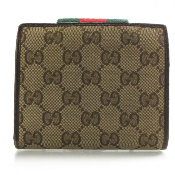 Gucci Monogram Mini Web Wallet 2 of 9
