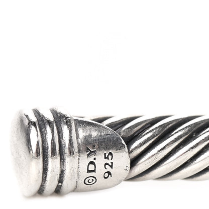 David Yurman Sterling Silver Diamond 4mm X Cable Bracelet 4 of 6