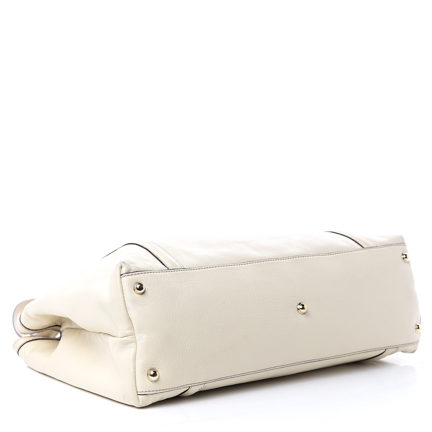 Gucci Calfskin Medium Britt Tote Off White 4 of 11