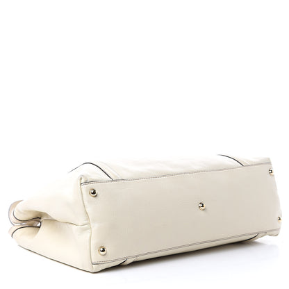 Gucci Calfskin Medium Britt Tote Off White 4 of 11