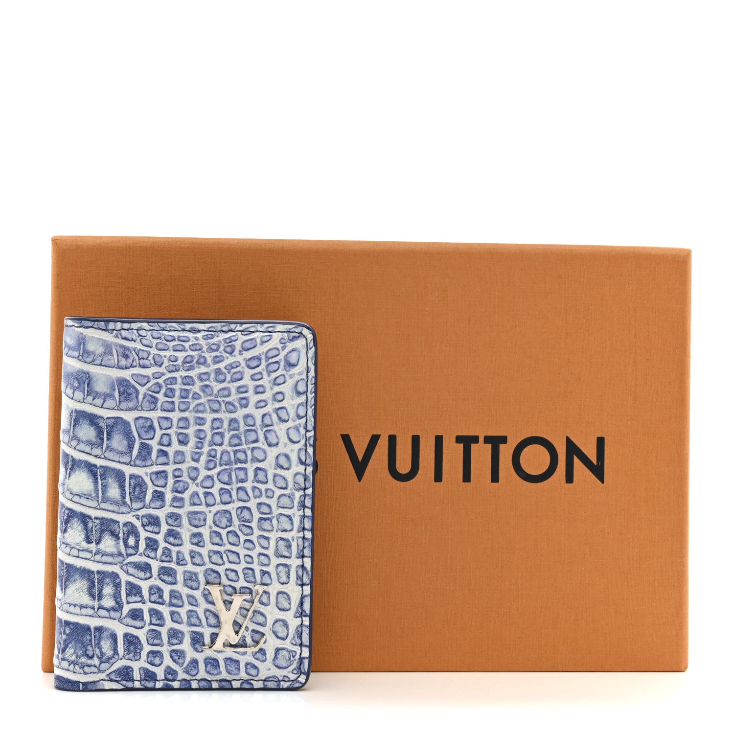 Louis Vuitton Alligator Pocket Organizer Frozen Blue 1803570