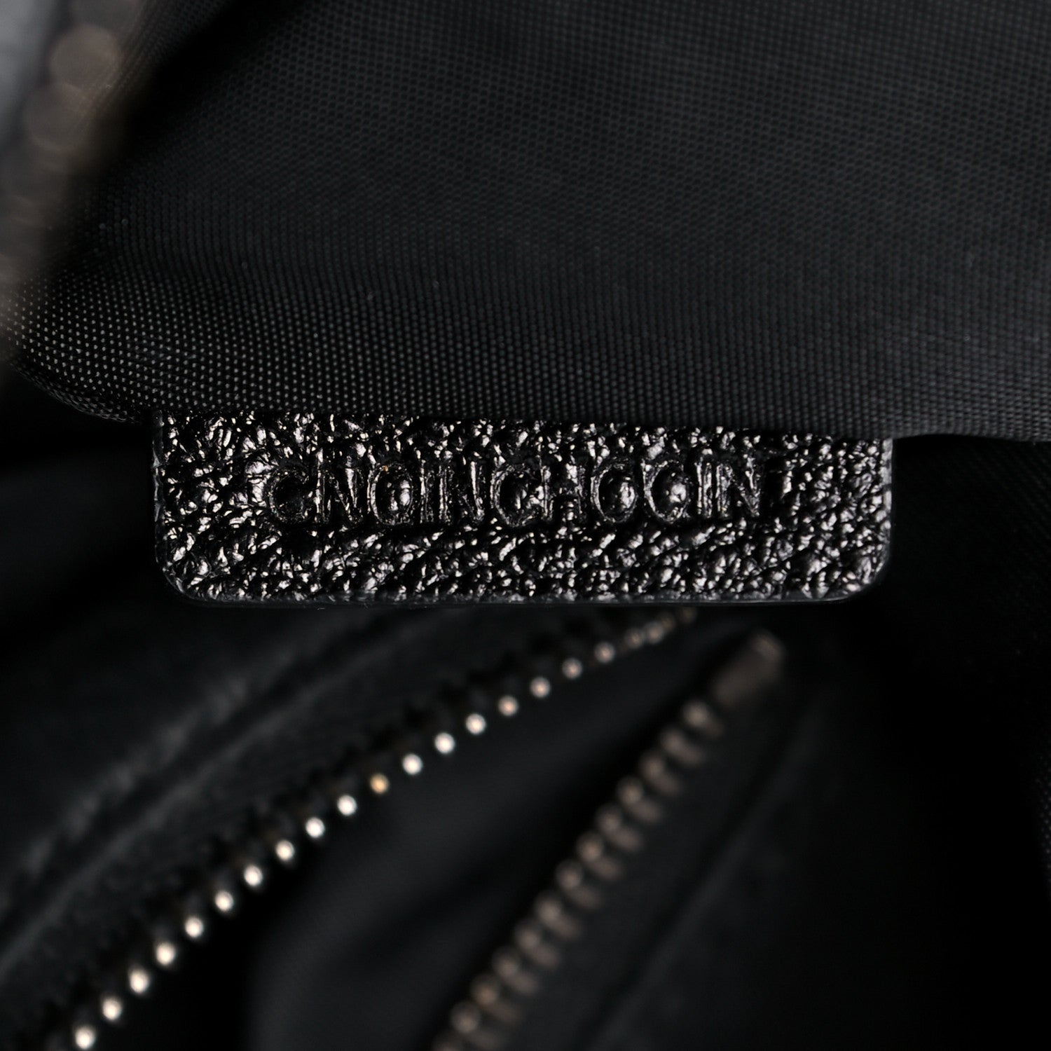 Burberry Nylon Tonal Check Drawstring Tote Black 10 of 18