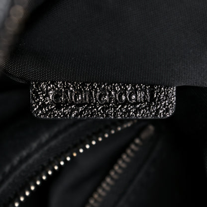 Burberry Nylon Tonal Check Drawstring Tote Black 10 of 18