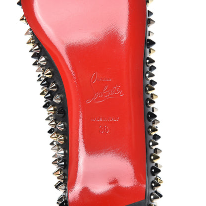 Christian Louboutin Nappa Pigalle Spikes Flats 36 Black 6 of 8