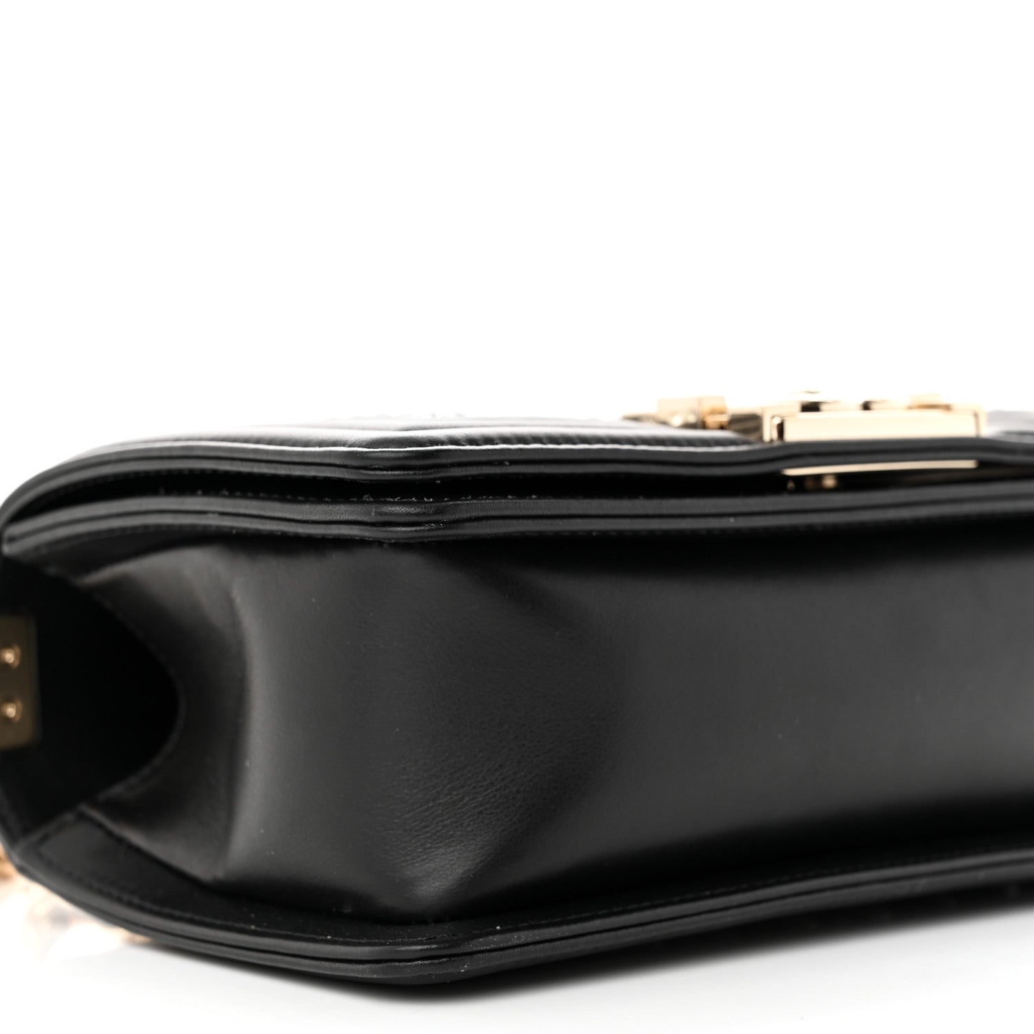 Chanel Calfskin Pearl Smal Chanel Pearls Boy Flap Black 9 of 12