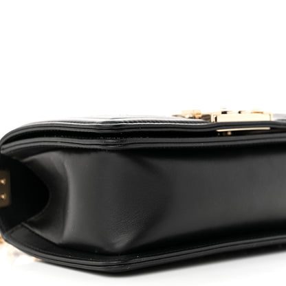 Chanel Calfskin Pearl Smal Chanel Pearls Boy Flap Black 9 of 12