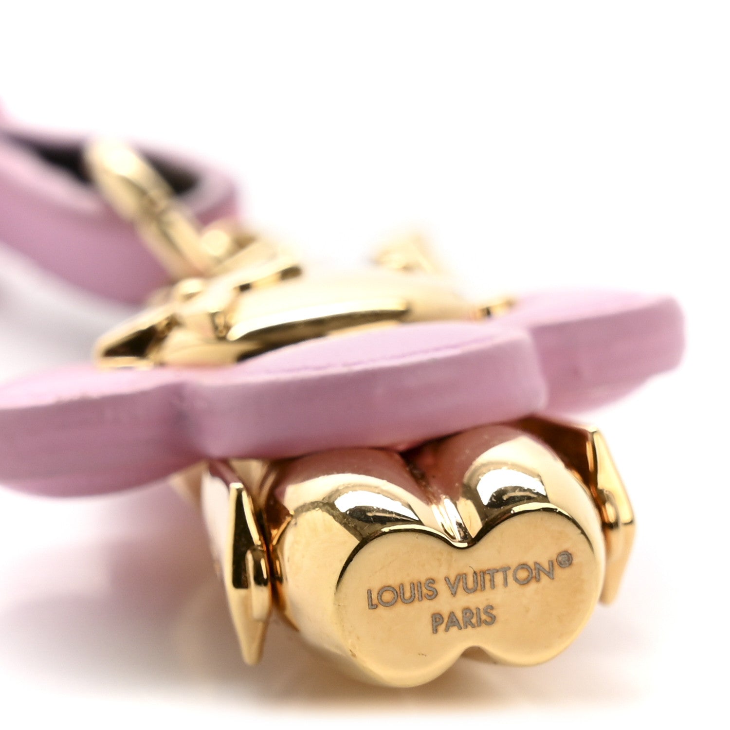 Louis Vuitton Calfskin Monogram Mini Vivienne Bag Charm Pink