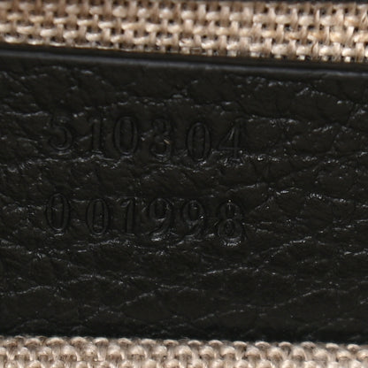 Gucci Dollar Calfskin Small Interlocking G Shoulder Bag Black 10 of 11