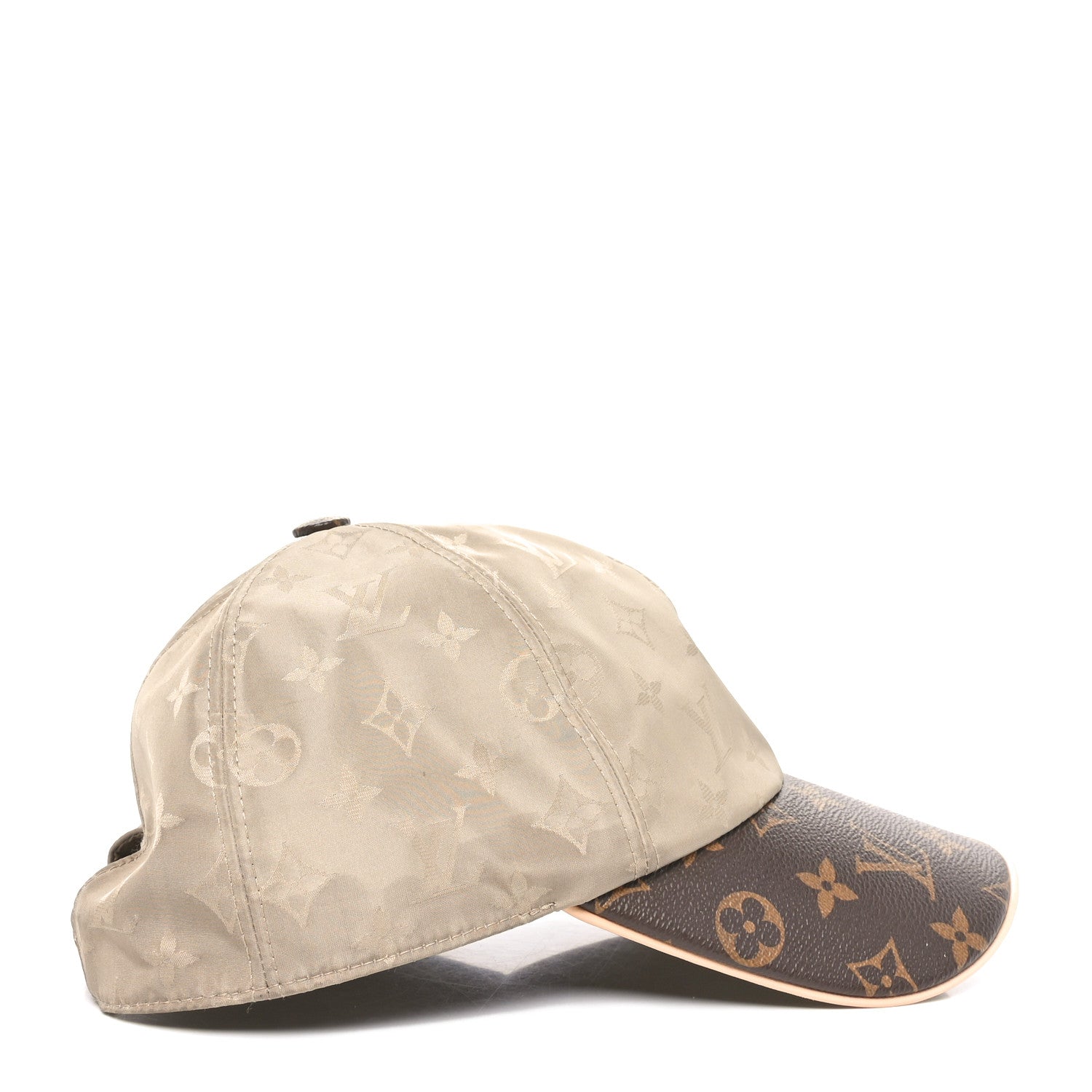 Louis Vuitton Polyester Silk Monogram LV Get Ready Cap L Beige 5 of 9