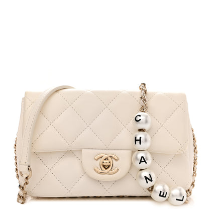 Chanel Lambskin Quilted Mini My Precious Flap White 1 of 12