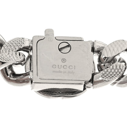 Gucci Palladium Script Logo Interlocking Chain Necklace 4 of 4
