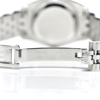 Rolex Stainless Steel 18K White Gold Diamond 26mm Oyster Perpetual Datejust Watch Silver 179174 7 of 7