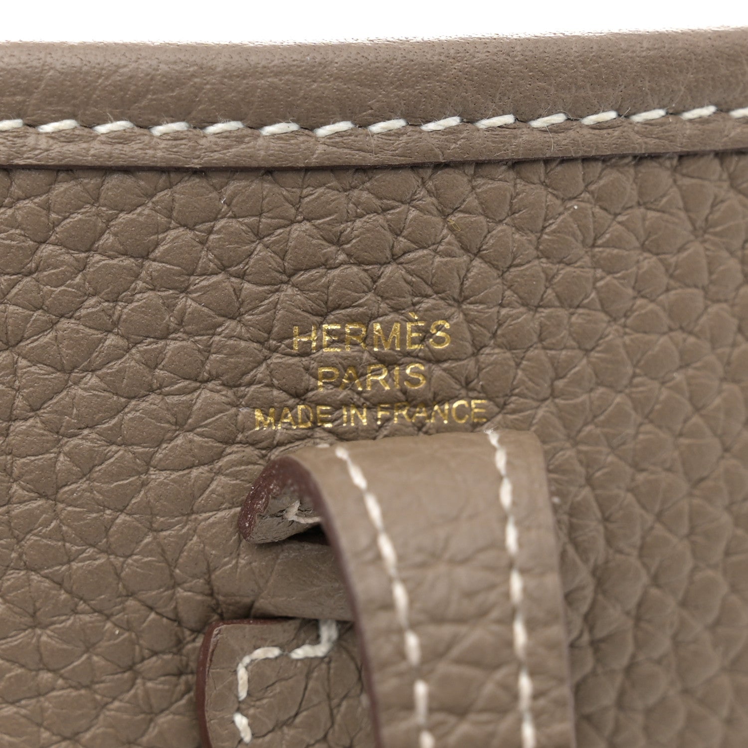 Hermes Taurillon Clemence Amazone Evelyne TPM Etoupe Bleu Indigo 6 of 11