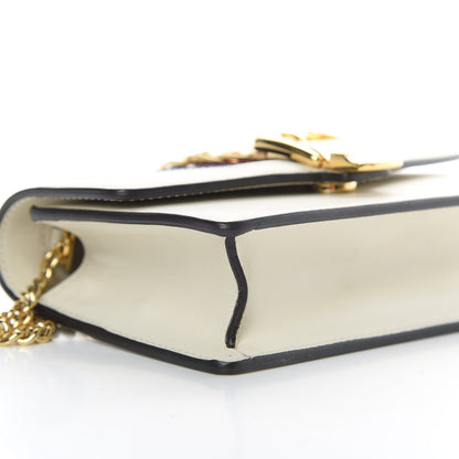 Gucci Calfskin Super Mini Sylvie Chain Shoulder Bag White 9 of 10