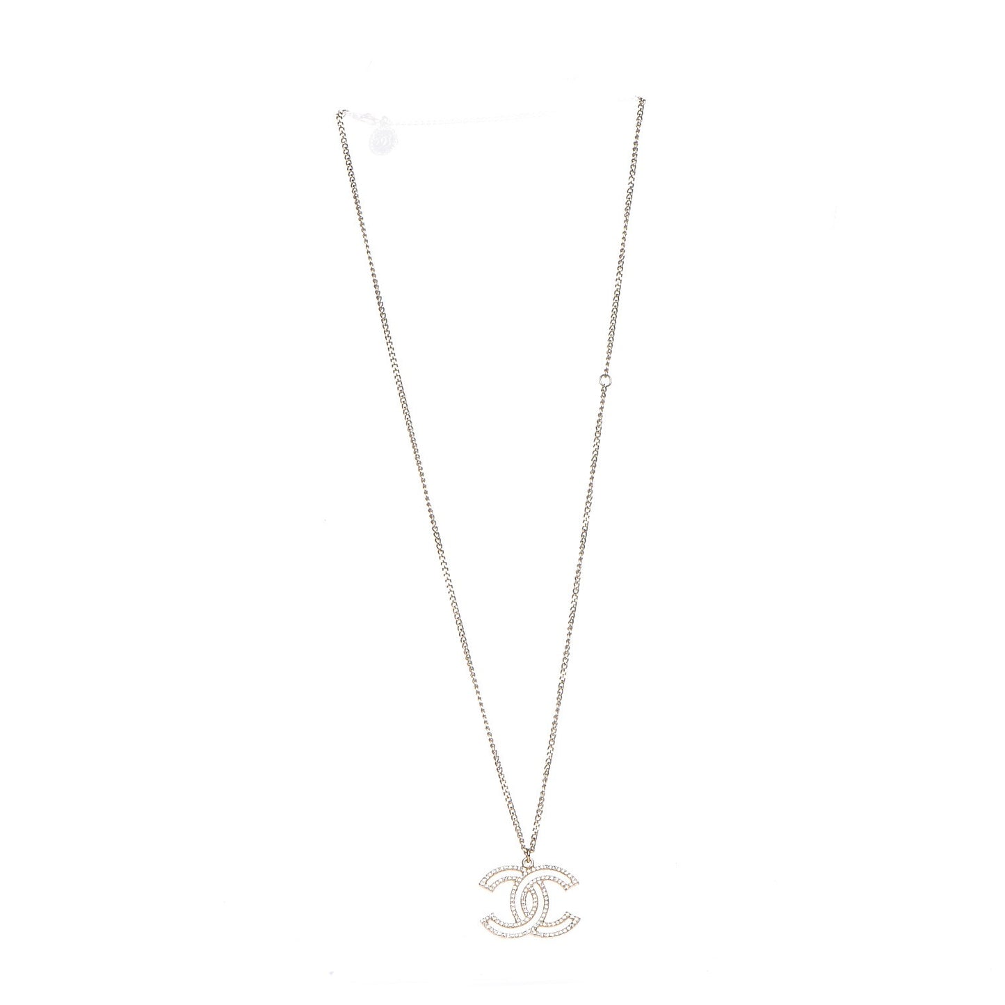 Crystal CC 100 Anniversary Necklace Gold