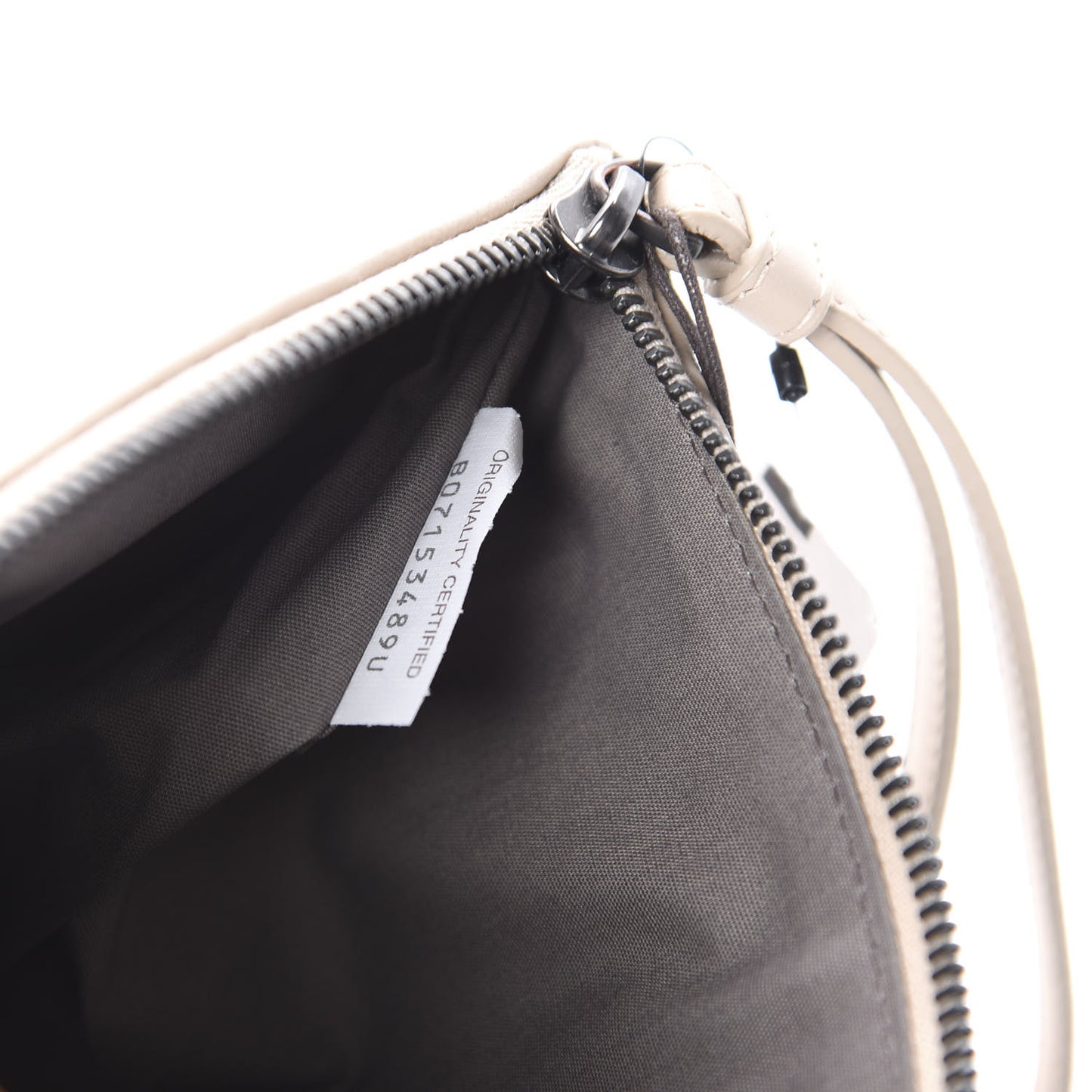 Nappa Intrecciato Meadow Flower Pouch Beige Multicolor