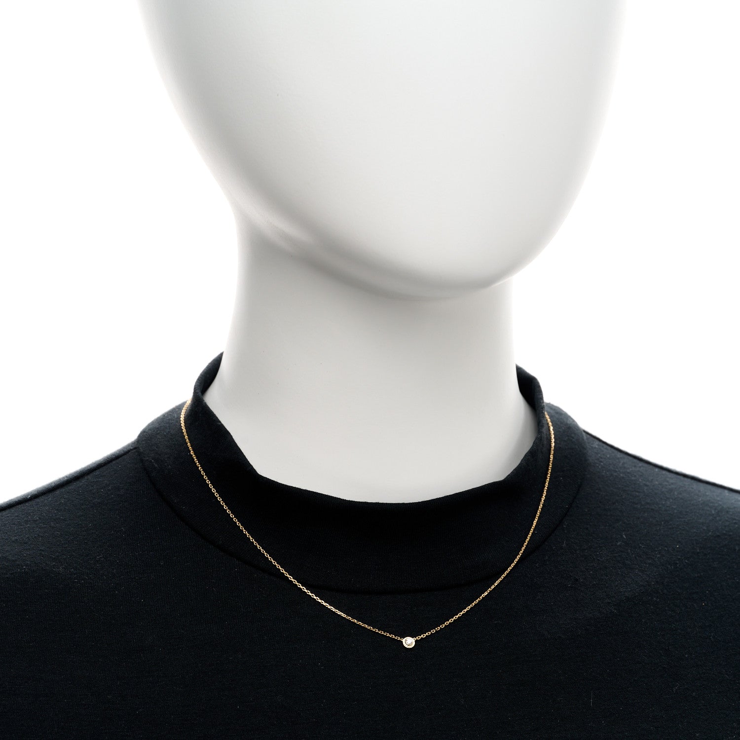 Cartier 18K Yellow Gold Diamond XS D'Amour Pendant Necklace 2 of 4