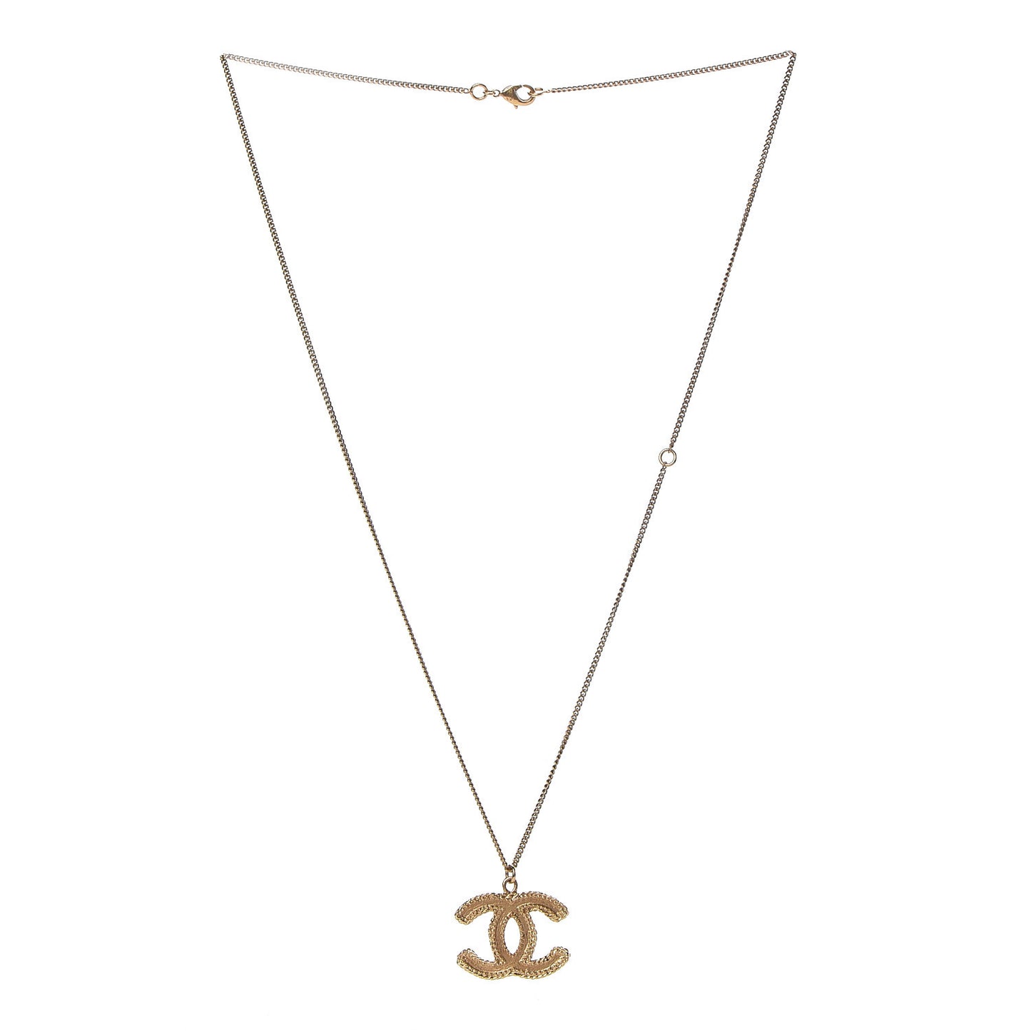 CC Pendant Necklace Gold