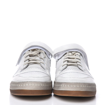 Saint Laurent Calfskin Perforated Mens SL24 Sneakers 41 White 2 of 10