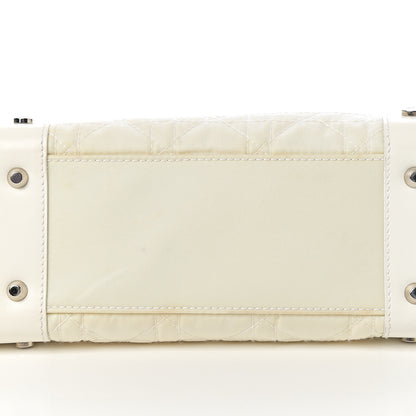 Christian Dior Nylon Cannage Stitched Small Lady Dior East West White 18 of 18