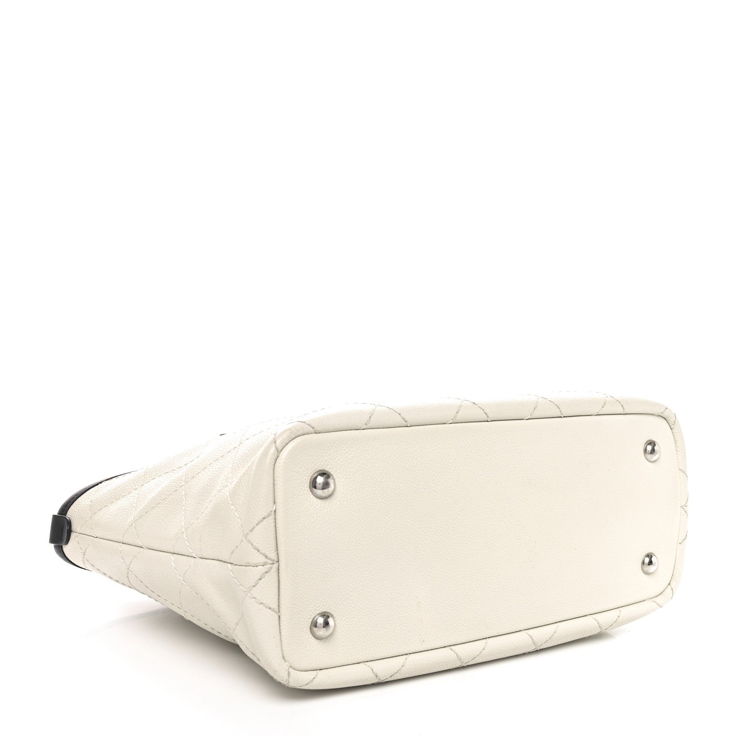 Chanel Grained Calfskin Shopping Fever Tote White 4 of 10