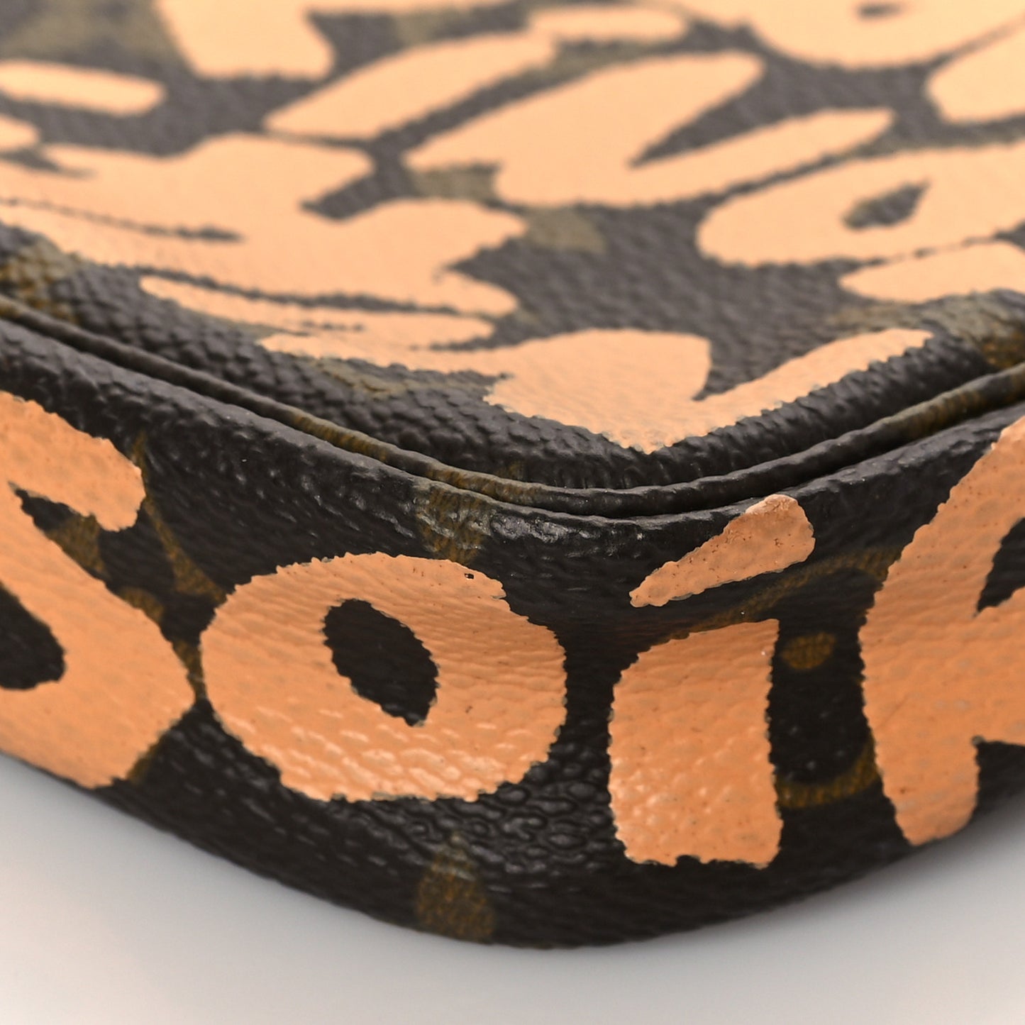 Monogram Graffiti Pochette Accessories Peach