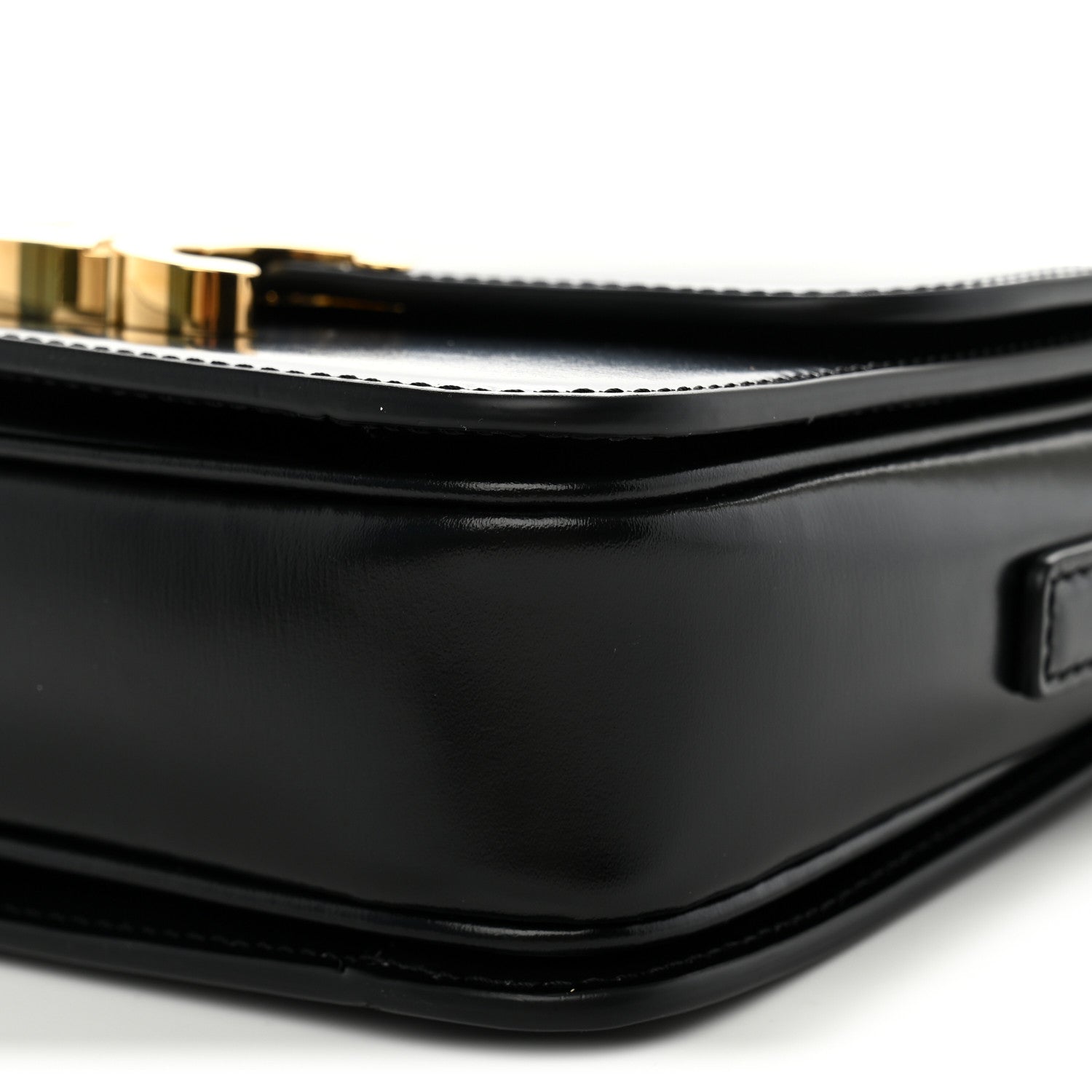 Celine Shiny Calfskin Teen Triomphe Black 10 of 10