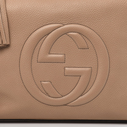 Gucci Pebbled Calfskin Large Soho Hobo Camelia 11 of 11