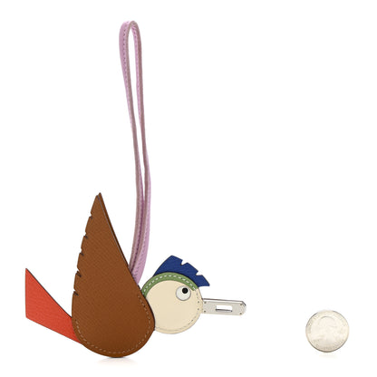 Hermes Epsom Swift Chevre Mysore Birdy Bag Charm Mauve Sylvestre Vert Poppy Gold Nata Craie 2 of 4