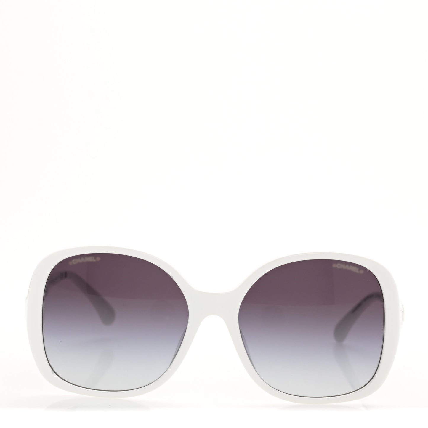Acetate Chain Sunglasses 5470-Q-A White