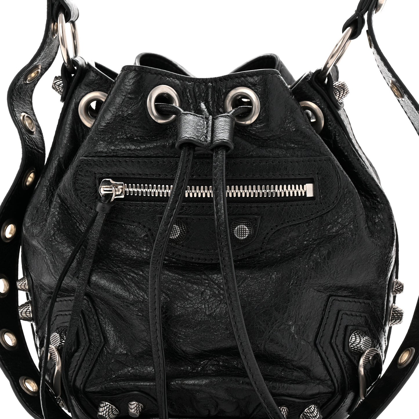 Agneau Arena Le Cagole Bucket Bag XS Black