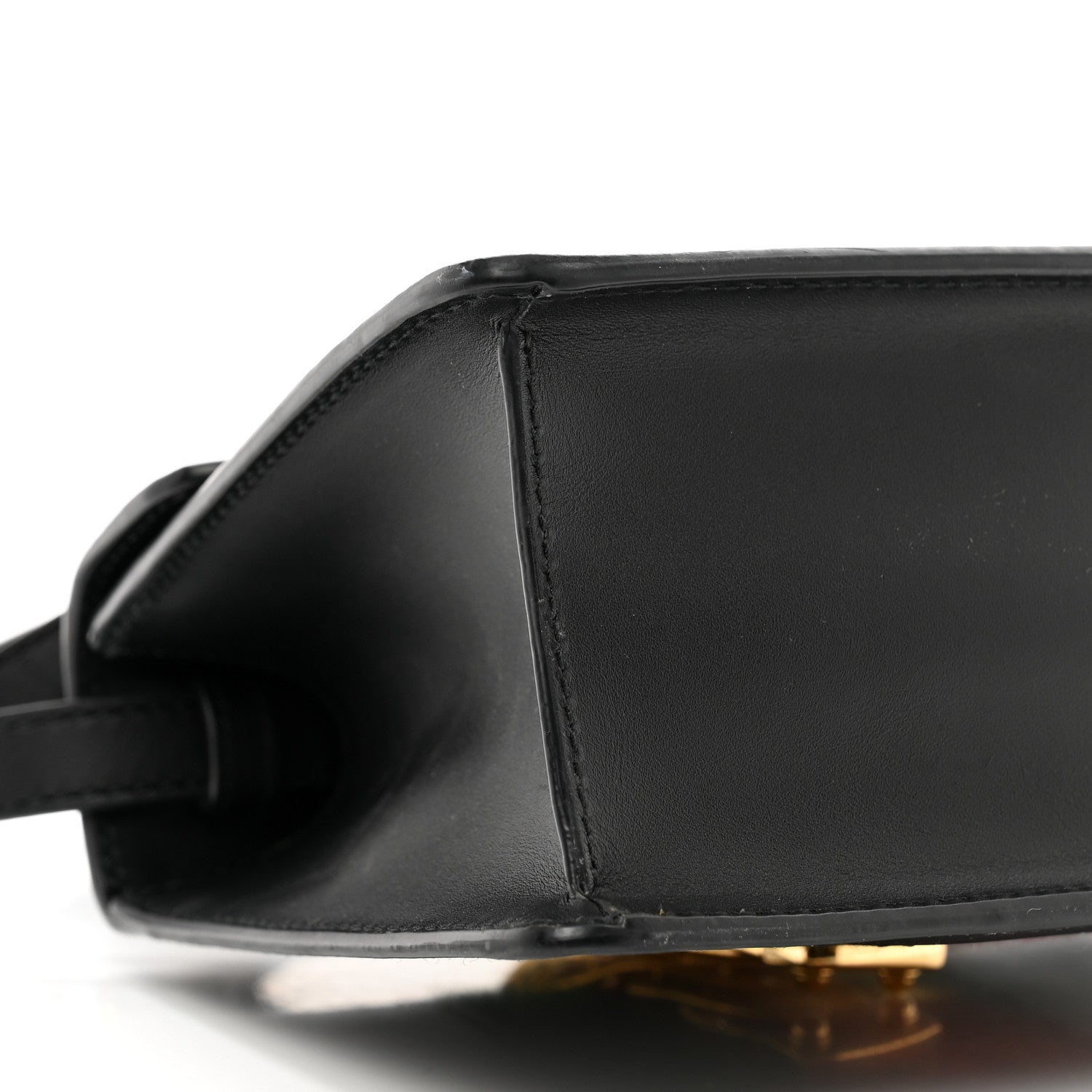 Gucci Calfskin Mini Sylvie Top Handle Bag Black 10 of 12