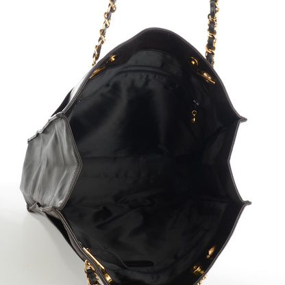 Chanel Lambskin CC Shopper Tote Black 6 of 9