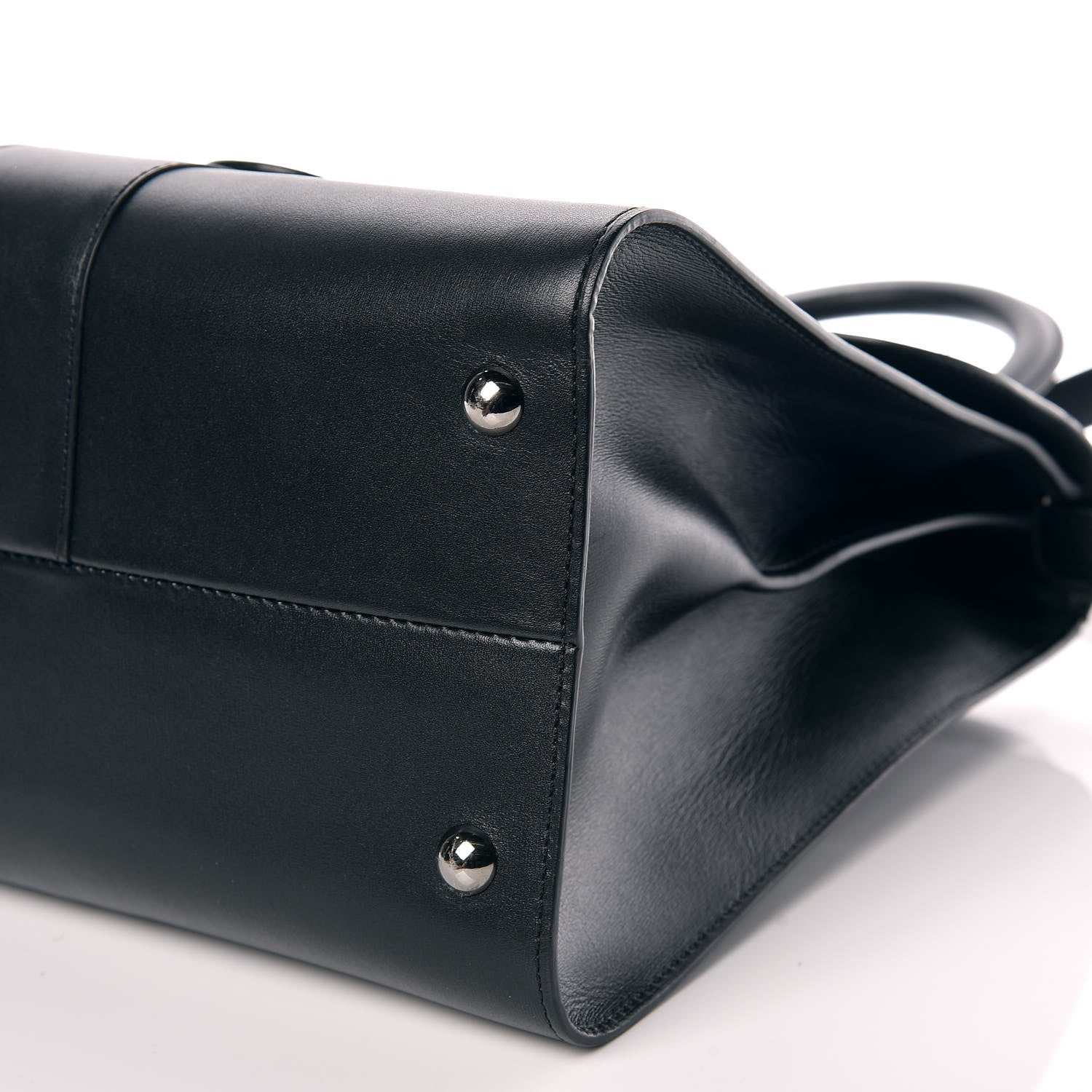 Delvaux Calfskin MM L'Humour Brillant Satchel Black 6 of 9