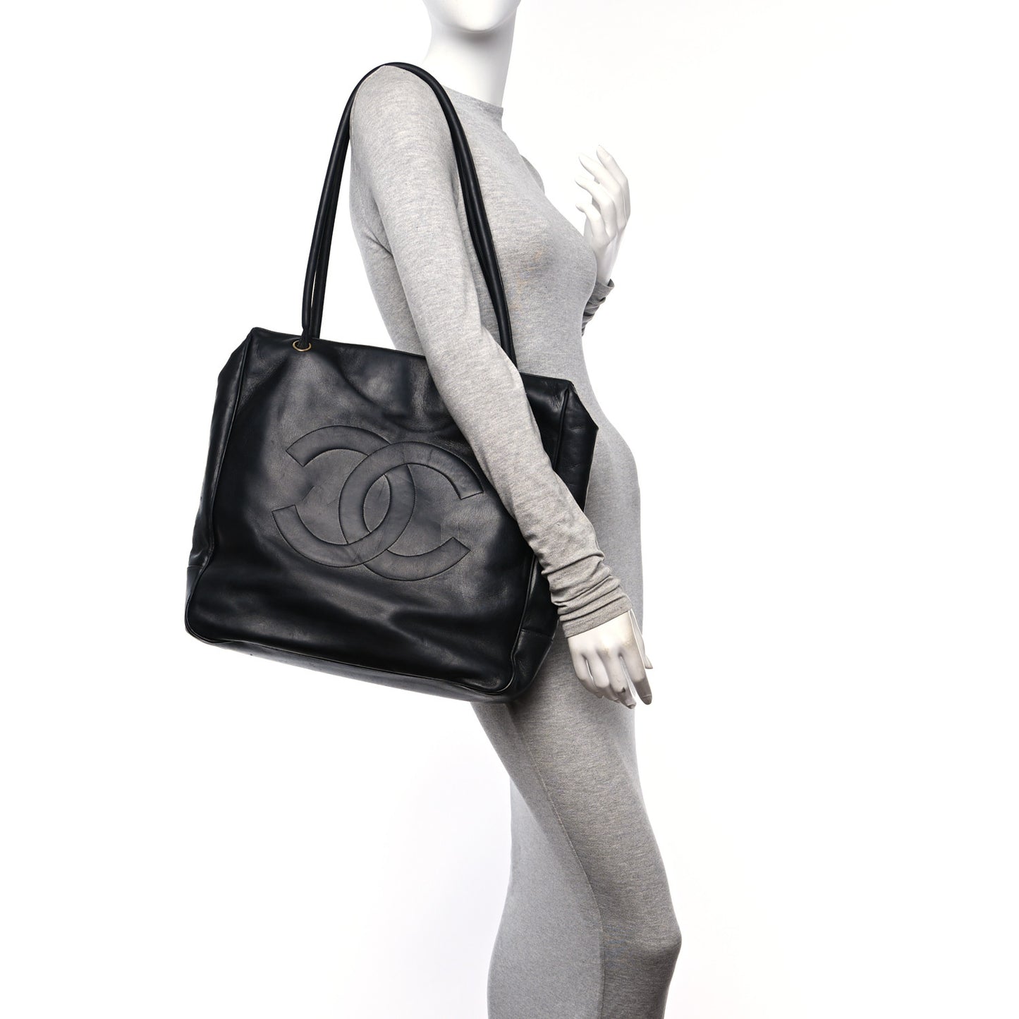 Lambskin CC Tote Black