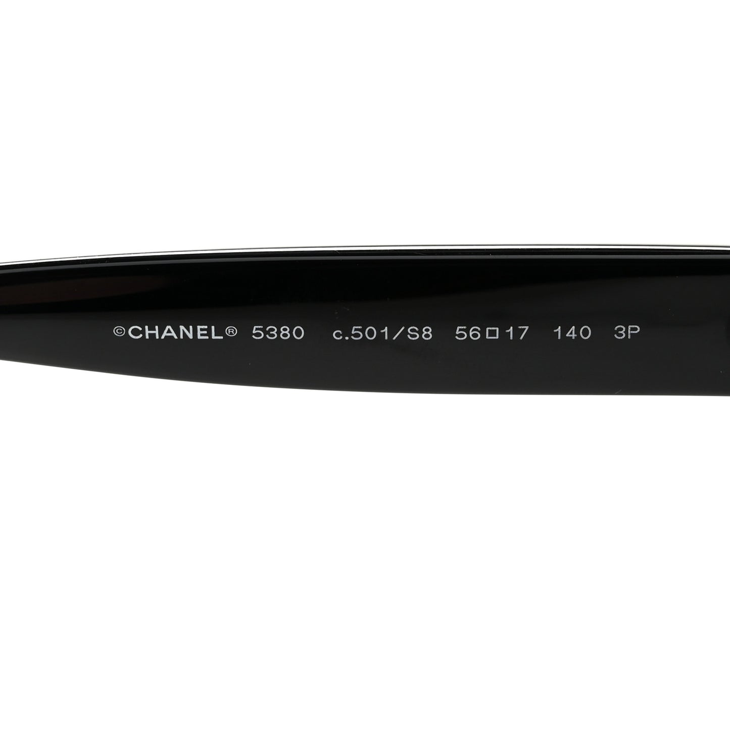 Acetate Polarized Square CC Sunglasses 5380 Black