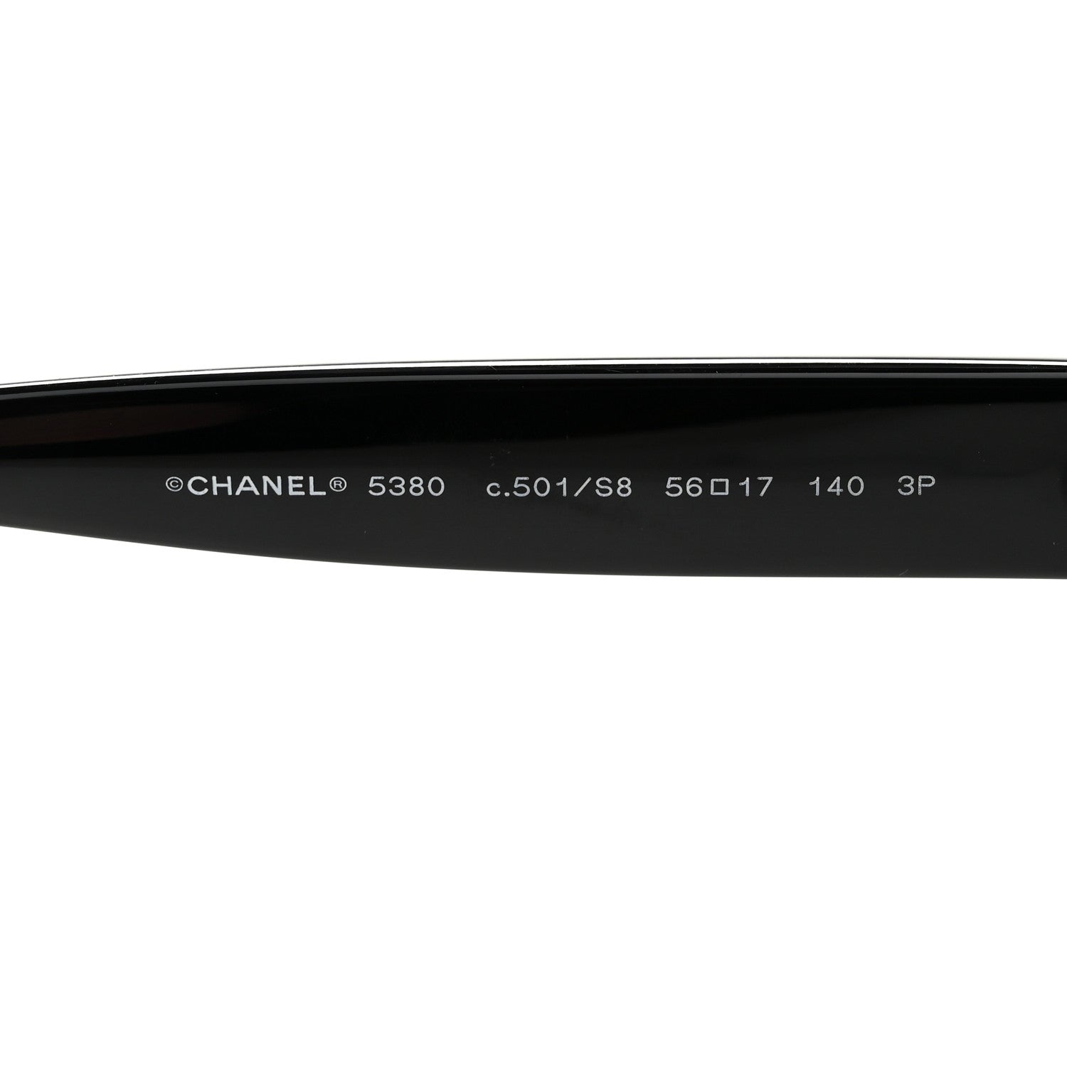 Chanel Acetate Polarized Square CC Sunglasses 5380 Black 5 of 7