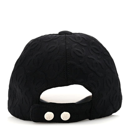 Chanel Silk Cotton CC Cap Hat Black Beige 6 of 8