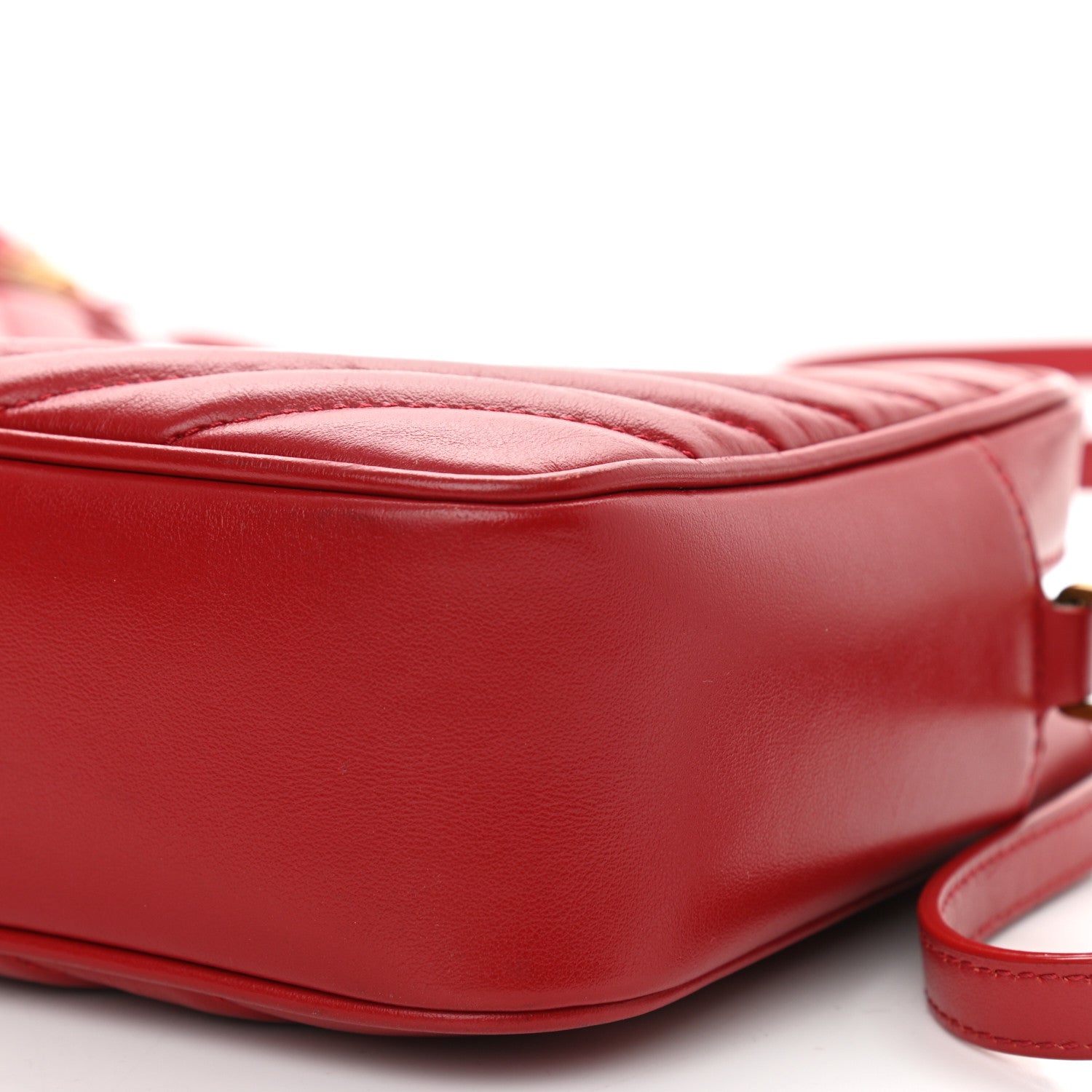Saint Laurent Calfskin Matelasse Monogram Lou Camera Bag Rouge Eros 9 of 10