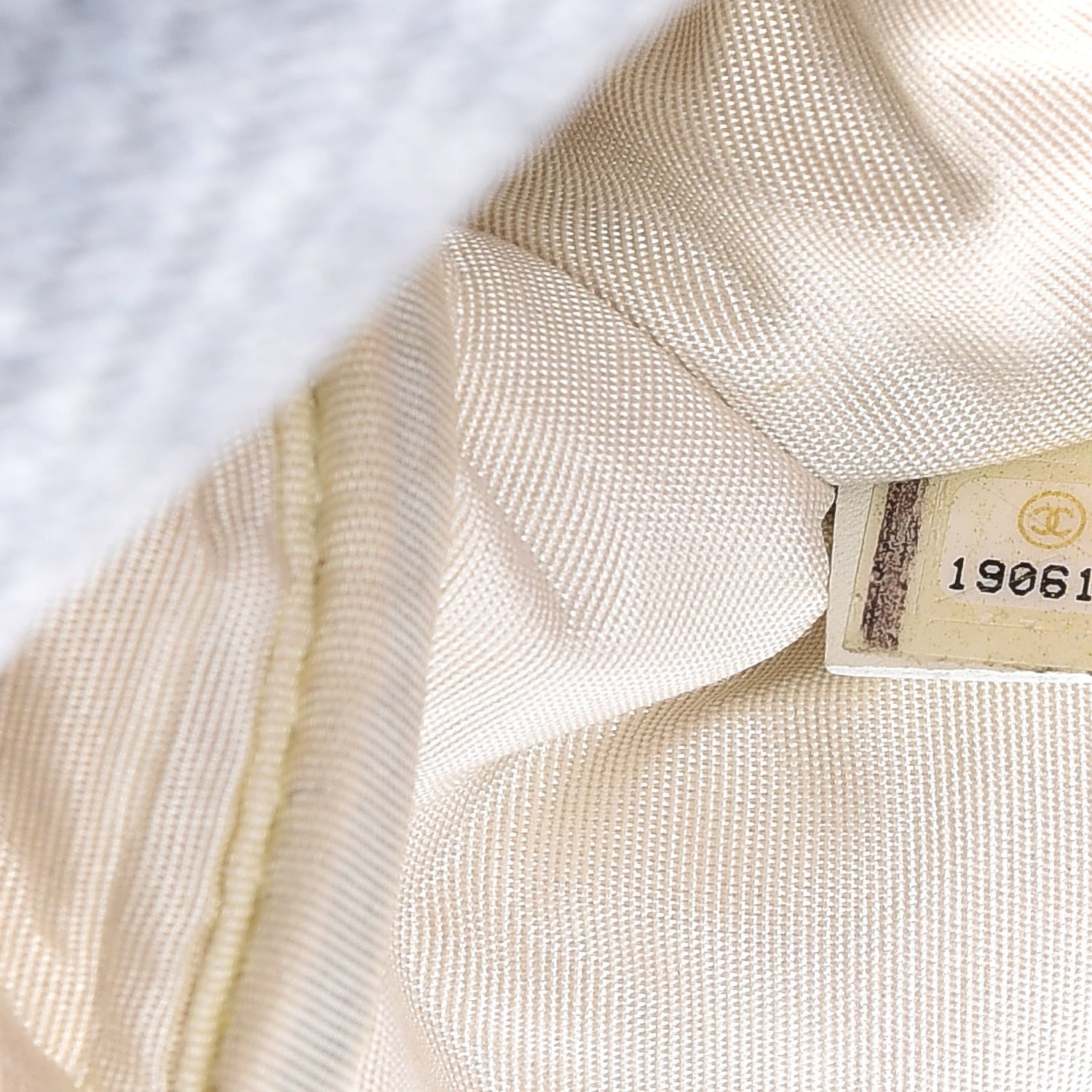 Chanel Canvas Large Deauville Pouch Blue 7 of 11