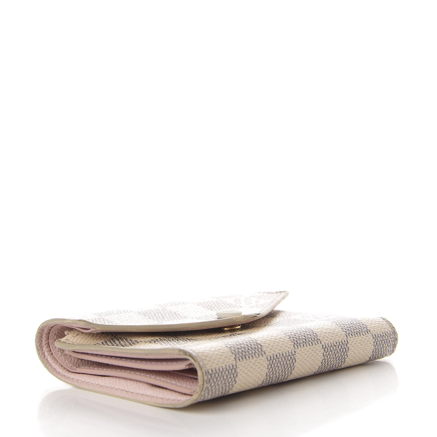 Louis Vuitton Damier Azur Victorine Wallet Rose Ballerine 4 of 10