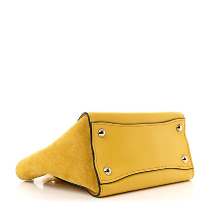 Prada Glace Calfskin Suede Twin Pocket Tote Sole 4 of 12