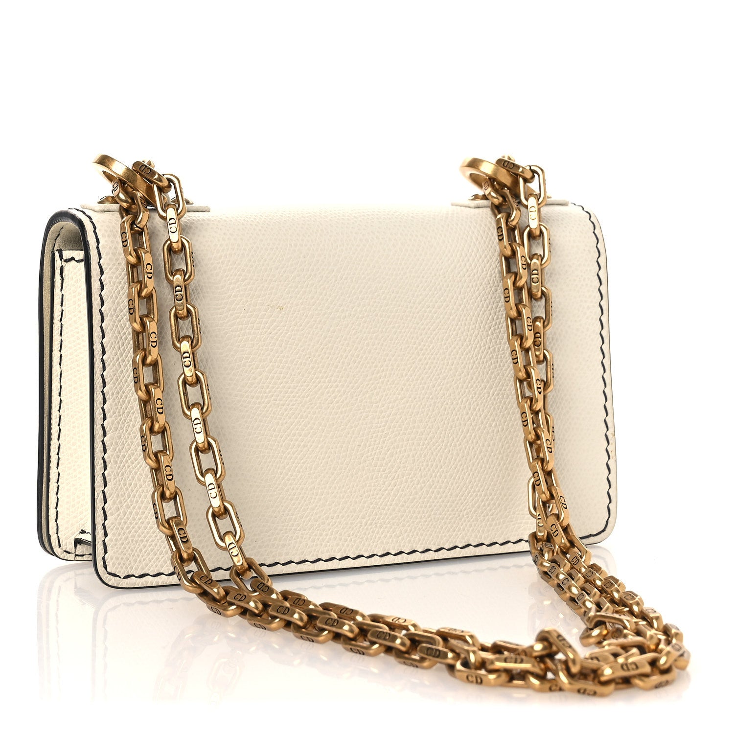 Christian Dior Grained Calfskin Mini J'Adior Chain Flap Bag Latte 2 of 11