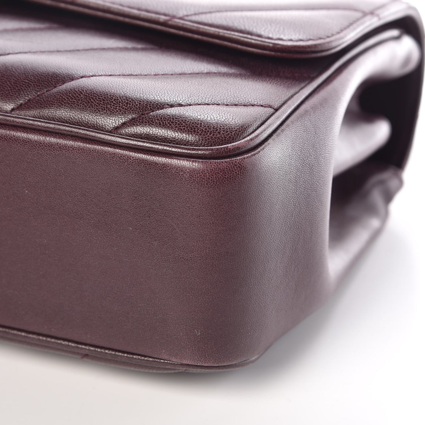 Lambskin Quilted Jumbo Coco Vintage Flap Purple